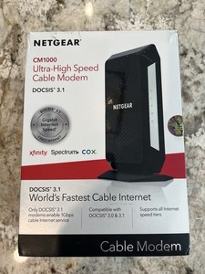 NETGEAR CM1000 Modem de câble ultra-haute vitesse, 100NAS DOCSIS 3.1 Gigabit