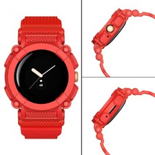 360 Silicone Watch Protective Case Strap Band Cover Bracelet for Google Pixel