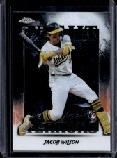 2025 Topps Chrome Update Jacob Wilson Night Terrors RC Rookie #NT-11 Athletics