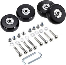 50 X 18Mm Set of 4 Luggage Suitcase Replacement Wheels
