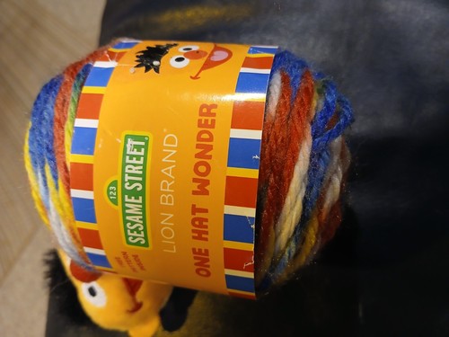 Lion Brand Sesame Street One Hat Wonder Yarn-Ernie - Picture 2 of 3