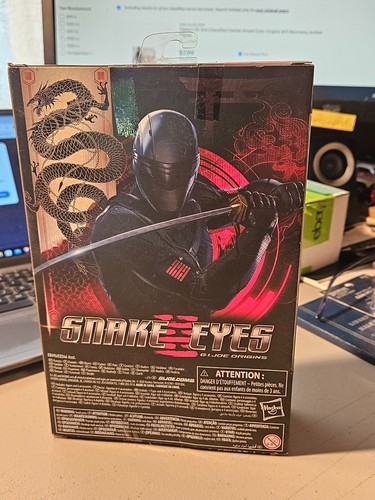 2020 HASBRO G.I. JOE CLASSIFIED SERIES STORM SHADOW 6" ACTION FIGURE NIP - Picture 3 of 5