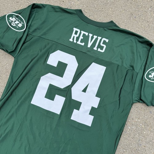 Y2K NFL Team Apparel New York Jets Darelle Revis #24 Jersey Men Large Green - Picture 2 of 12