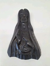 Jesus Christ Carved Wood Made In Tailand Vintage 