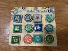 Fantastic Brads 12 for Scrapbooking & Other Crafts New No Packaging (B368)