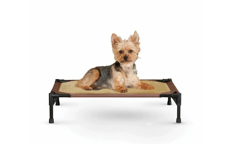 K&H Pet Products Comfy Pet Cot Mocha / Black  17" x 22" x 7" - Image 2 of 4