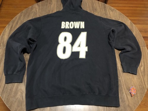 Pittsburgh Steelers Antonio Brown 84 NFL Team Apparel Large Hoodie Sweatshirt - Picture 2 of 9