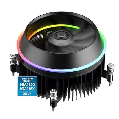 Shadow Low-Profile CPU Cooler 90mm Addressable RGB & PWM Fan Premium Aluminum...