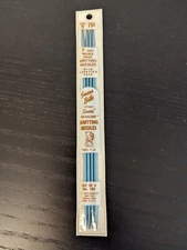 Vtg Set of 4 Susan Bates Smooth Silvalume Double Point 7" Knitting Needles Sz 2