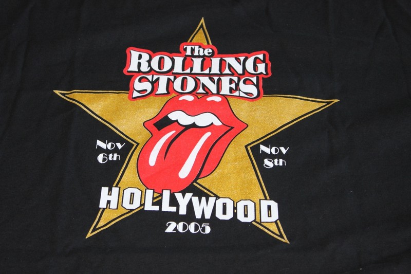 Rolling Stones Hollywood Bowl 2005 Vintage New Walk of Fame Original Shirt L