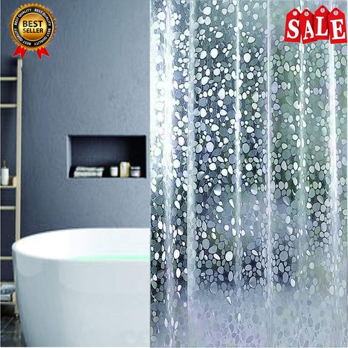 EVA SemiClear Shower Curtain Liner, 3D Water Cube Design, Shower Liners Odorless | eBay
