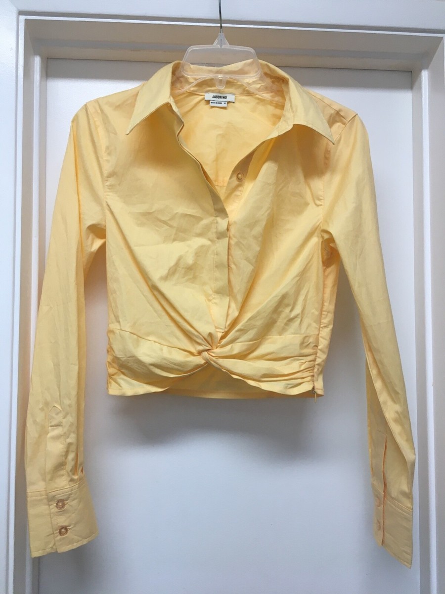yellow top blouse