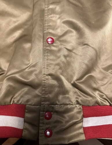 Vintage Kreide Linie San Francisco 49ers Starter Style Spellout Jacke XXXL-T - Bild 4 von 9