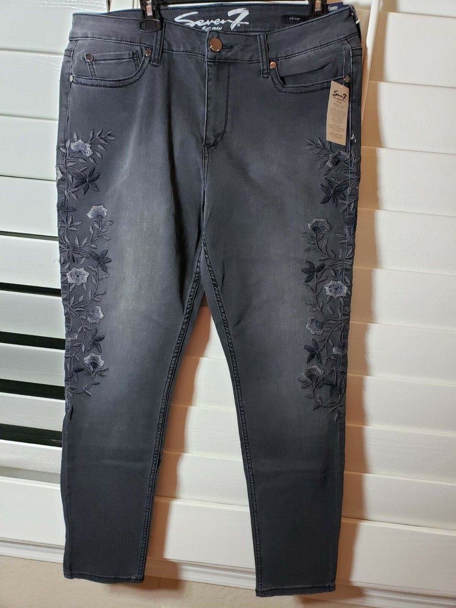 Seven 7, Size 16, Gray denim pants with stretch | eBay