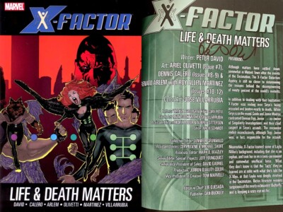 X-Factor Volume 2 Life & Death Matters GN Signed Peter David X-Men TPB OOP NM