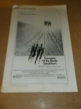 INVASION OF THE BODY SNATCHERS(1978)DONALD SUTHERLAND ORIG PRESSBOOK & ADMAT