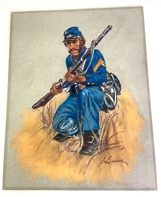 UNION アート Vintage Civil War Union Soldier Chalk Art | eBay