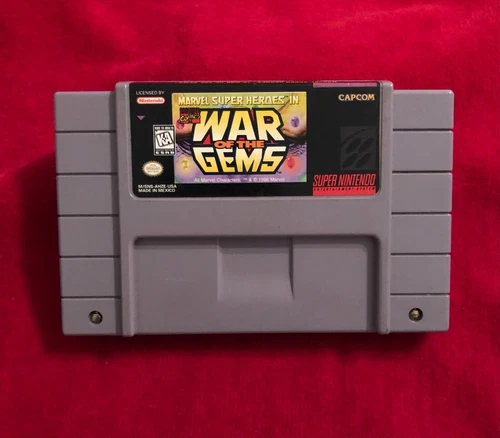 Super Nintendo Marvel Super Heros: War of the Gems Game Cartridge (SNES, 1996) 