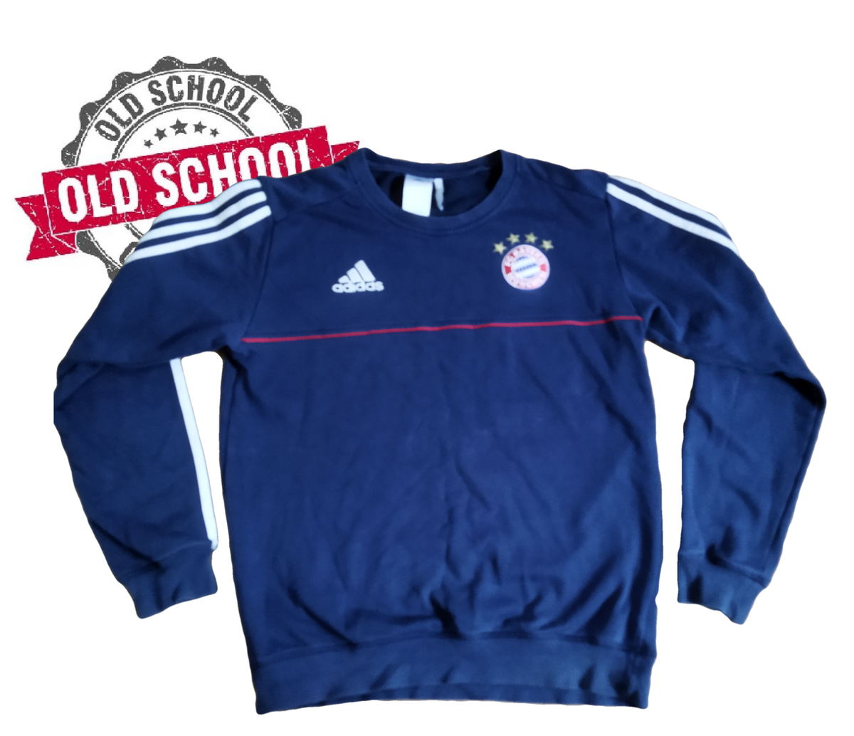 ADIDAS BAYERN MUNICH NAVY BLUE FOOTBALL TRAINING SWEATSHIRT 2016