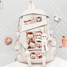 Genshin Impact Klee Cosplay Student Shoulders Bag Anime Backpack Children Gift
