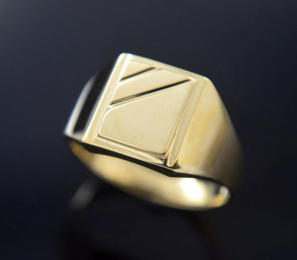 Men Ring, Square Initial Signet Gold Ring, Men Gold Seal Ring, Pinkie Ring,  Square Gold Ring, Ring Gift for Men, Initials Gold Ring - Etsy | Rings for  men, Etsy gold ring,