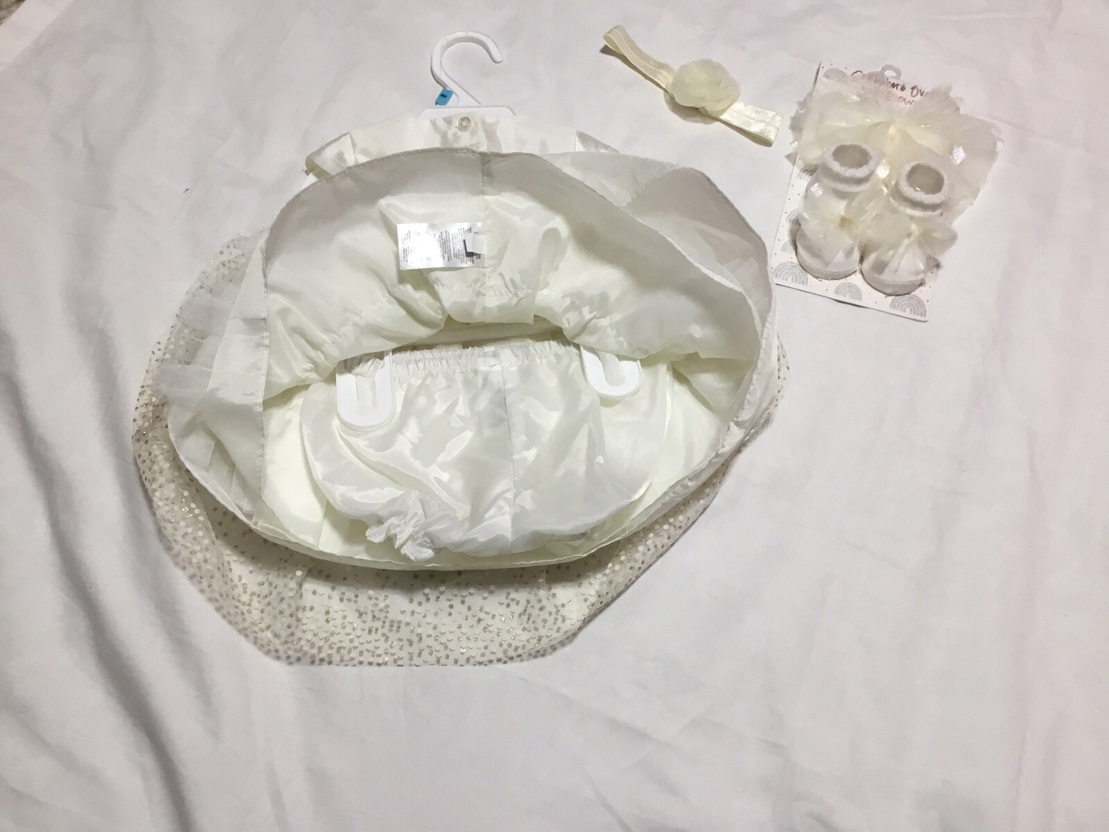 Baby girl formal white special occasion holiday or baptism dress 69 months eBay