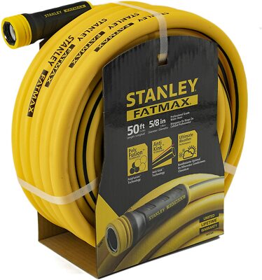 Stanley Fatmax Professional Grade Water Hose, 50' x 5/8'', Yellow 500 PSI
