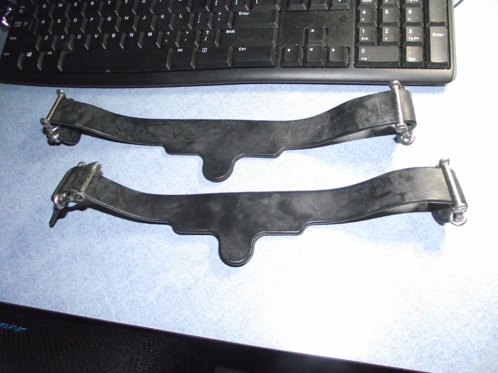 DACOR TURBO ? II III Scuba DIVING Snorkel Fins Adjustable Black STRAPS