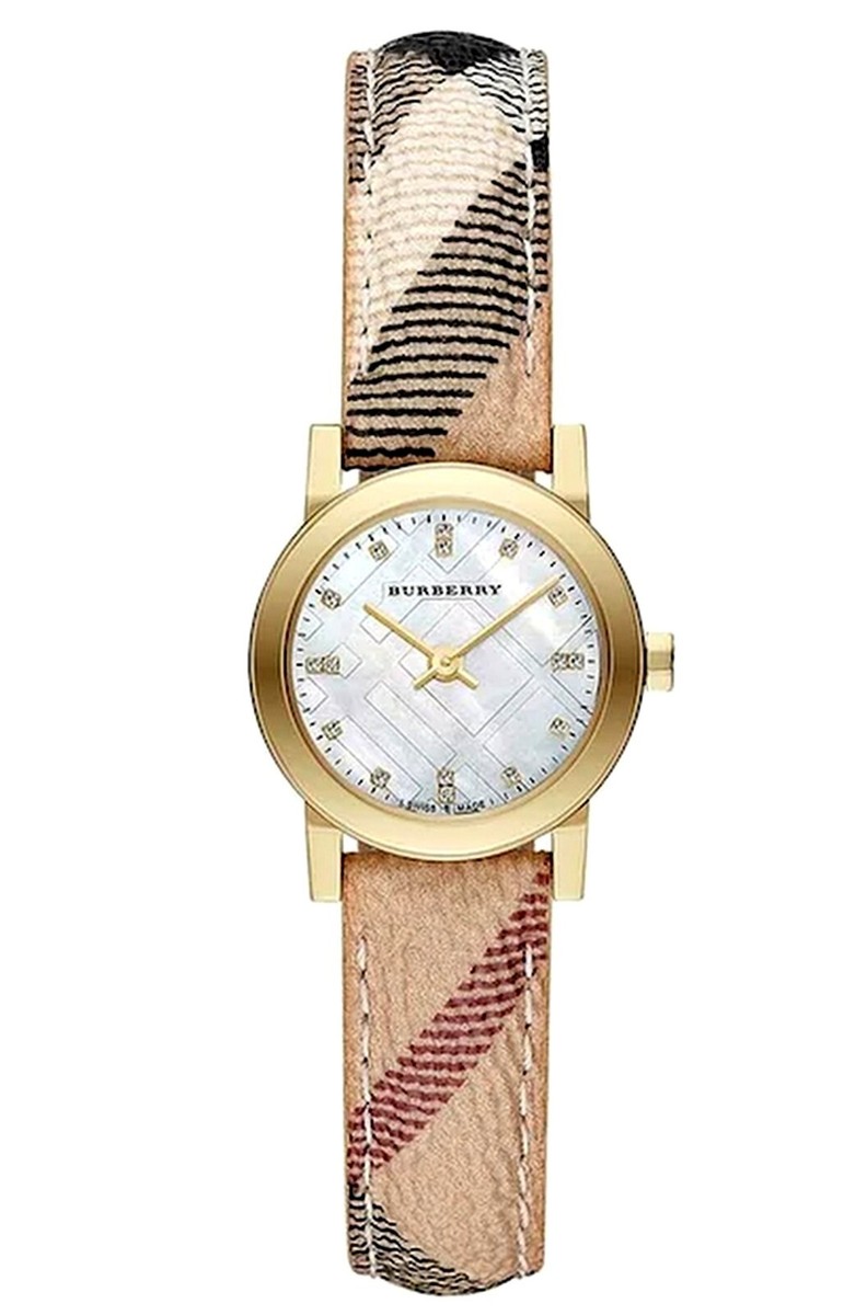 Burberry BU9226 Swiss Made Diamond Gold Tone Case Ladies Watch | eBay