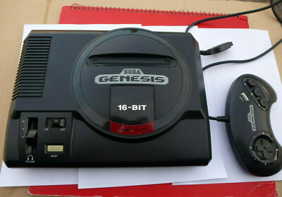 Sega Genesis 1601 Video Game Console w/One Controller (Original)  748926585156|