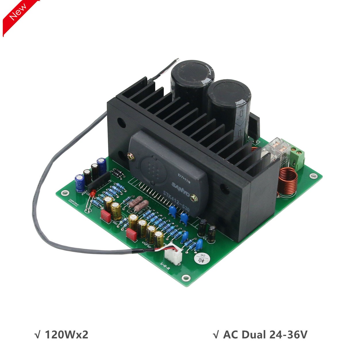 STK412-530 Power Amplifier Board 120Wx2 Stereo Audio