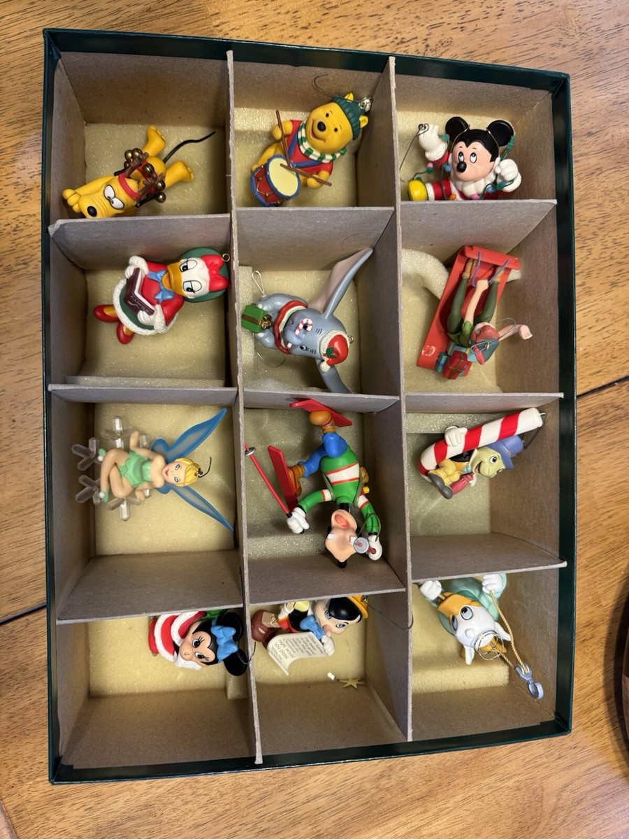 DISNEY COLLECTION CHRISTMAS ORNAMENTS VINTAGE 1987 SET OF 12 | eBay