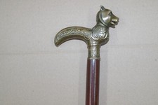 Edler Bronze Holz Sammler  Gehstock Wanderstock  Spazierstock   94 cm