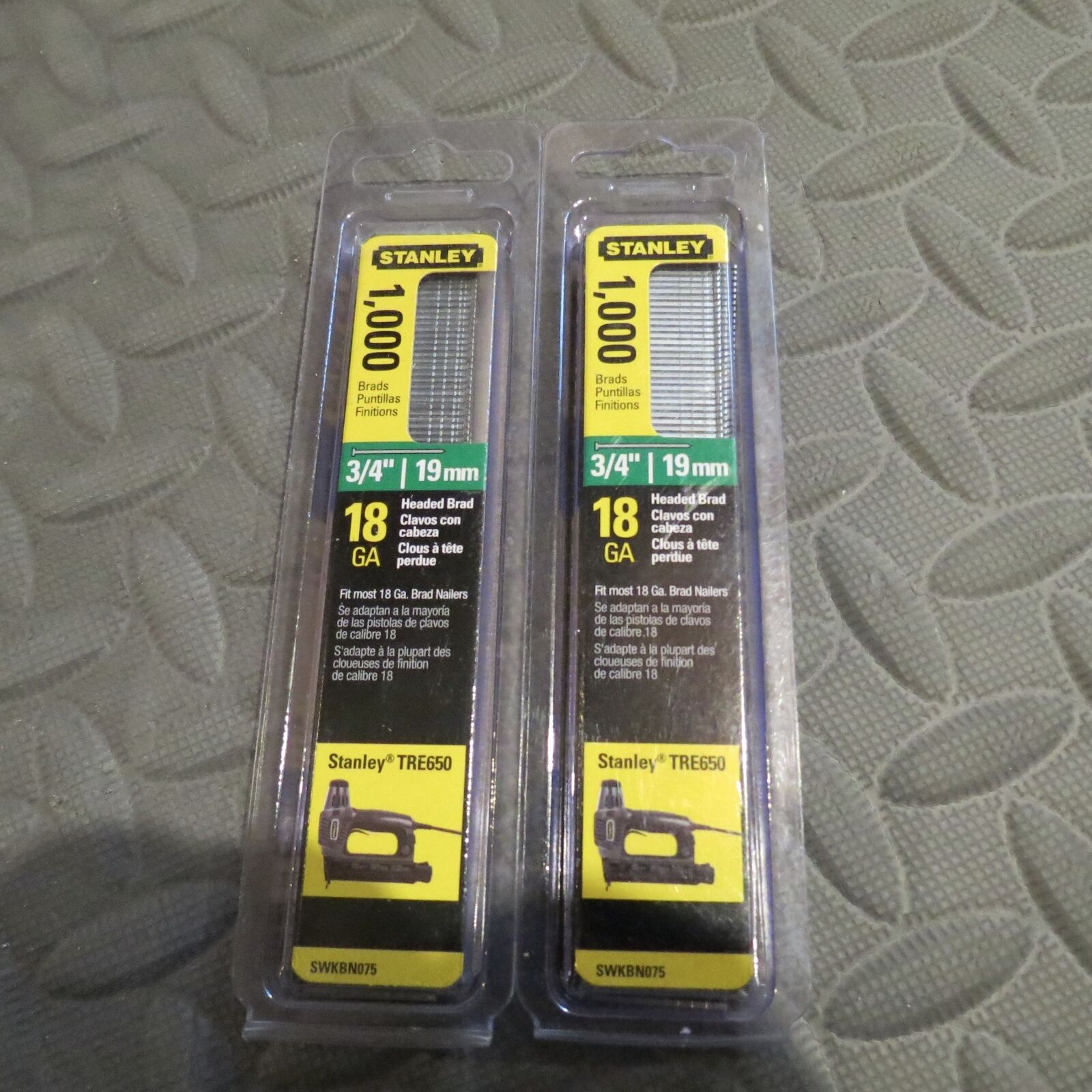 Stanley Brad 3/4" or 19mm 18 GA (lot#6758) (you get two packs)