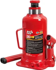 BIG RED T92003B Torin Hydraulic Welded Bottle Jack, 20 Ton Capacity, Red