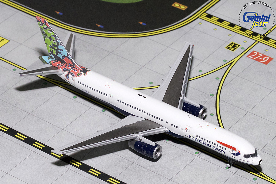 GEMINI JETS BRITISH AIRWAYS B757-200 1:400 ANIMAL & TREES