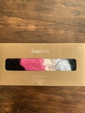 NWT GAP BODY PACK5 WOMEN LACE CHEEKY PANTIES SZ/X-LARGE LPINK/GREEN/BLUE REG 44