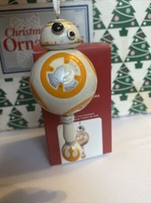 BB’s Christmas BB8 Porcelain Hallmark Keepsake Star Wars Ornament New In Box