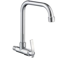 Wall Mount Kitchen 360 Rotating Swivel Basin Sink Faucet Single Handle Cold Tap