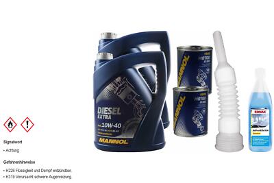 10L MANNOL Motoröl SAE 10W-40 DIESEL EXTRA inkl. Additiv Auslaufschlauch