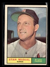 1961 Topps Stan Musial #290 St. Louis Cardinals VG/VG-EX Y5650