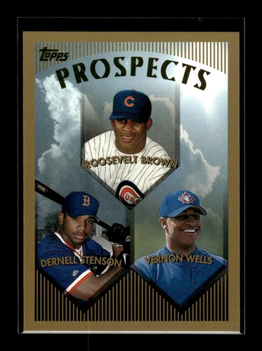 1999 Topps #436 Roosevelt Brown Dernell Stenson Vernon Wells (EX)(BAS)