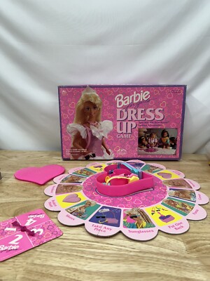 Vintage 1993 Golden Barbie for Girls Dress Up Game Not Complete Read
