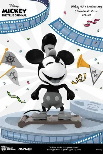 BEAST KINGDOM DISNEY MINI EGG ATTACK - STEAMBOAT WILLIE - MICKEY MOUSE FIGUR NEU