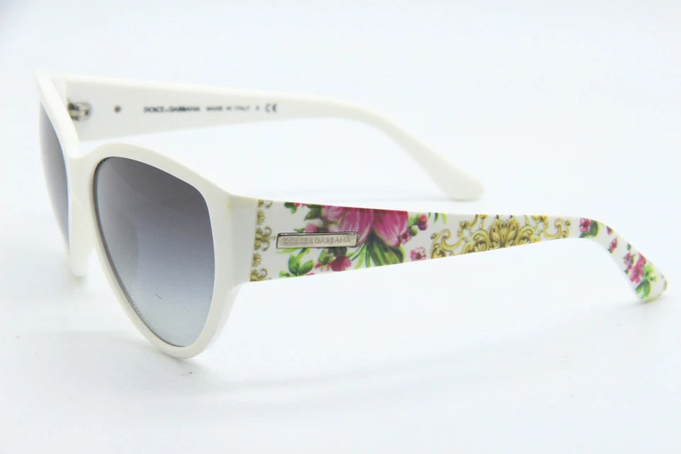 NUEVAS GAFAS DE SOL DOLCE & GABBANA DG 6064 2508/8G BLANCO ROSA VERDE AUTÉNTICAS 59-16 Foto 3 de 3