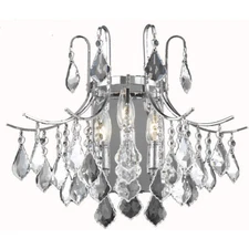 Wall Sconce French Pendant Crystal and Chrome Dining Room Lighting Light Fixture