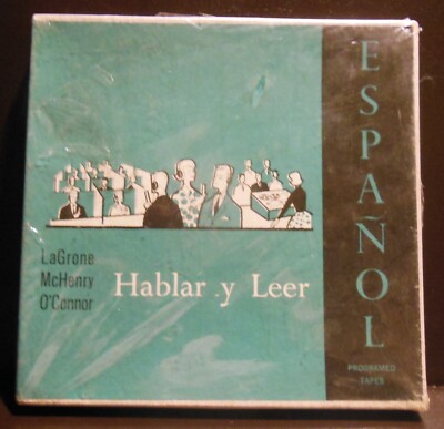Espanol: Hablar y Leer LaGrone McHenry Reel Tape 4 Track 3 3/4 IPS - Sealed