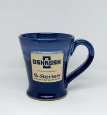 Oshkosh University College S-Series Stoneware Art Pottery Glazed Coffee Mug