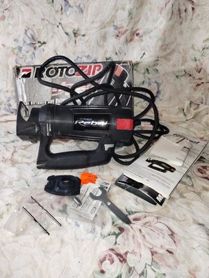 Rotozip Rebel Spiral Saw +1/4 and 1/8 bits, Rotary Drill Router Tool, +Extras