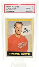 1969 O-Pee-Chee Mr. Hockey #193 GORDIE HOWE HOF Detroit Red Wings PSA 8 (NM-MNT)